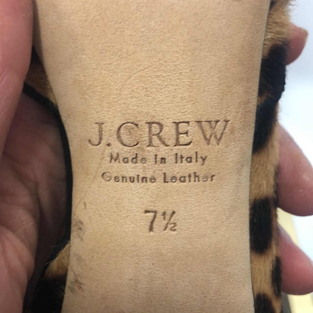 J crew collection Valentina calf hair d’orsay pumps size 7.5​ - Picture 10 of 12
